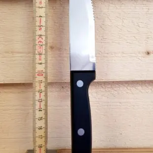 Grillbestick XL köttkniv med tjockt svart handtag