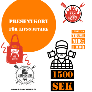 Presentkort för livsnjutare finns hos BBQmonster
