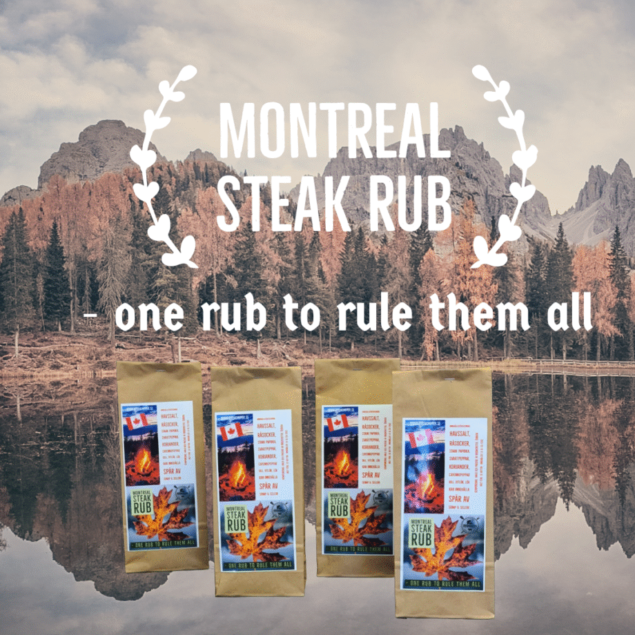 Montreal steak rub - BBQmonster edt. - one rub to rule them all! - en kryddblandning mald i kvarn som fått toppbetyg av testpiloterna Denna nya rub från RubsByBBQMonster bygger på en klassisk blandning från Kanada som hos BBQmonster såklart fått sin twist. Historien bakom Montreal Steakrub BBQmonster edt. : Någonstans runt 2019 eller 2020 fick vi frågan av en kund om vi kunde göra en rub som byggde på det välkända "Montreal Steak rub- receptet". Vi malde ut en stor påse och kunden gick. Kunden kom tillbaka och var lyrisk. Vi gjorde en ny påse. Redan då borde vi såklart låtit den bli en standard i sortimentet. Men det föll bort ur minnet. Kunden kom nyligen tillbaka igen och minnet väcktes. Dock hade det gått så pass lång tid att anteckningar kring receptet gått förlorade. Ingredienserna är inte så många men som vanligt är den procentuella fördelningen A och O för balansen i  en rub. Därför började vi om - malde ut provbatcher märkta med "?". Kunder fick en påse mot löfte om feedback. Hur gick det? Hur löd feedbacken? - väldigt väldigt osvenskt så säger vi: Succé! Vi valde dock att tweaka receptet något och minska andelen Cayenne peppar, detta för att även barnfamiljer skall kunna använda denna underbara kryddblandning utan begränsningar. One rub to rule them all? Ja, än så länge lyder feedbacken att den fungerar till nötkött, gris, kyckling och fisk - grönsaker? förmodligen! Personligen har undertecknad testat den på T-bone (wow), Karré (wow) och på Kattfisk, eller Catfish som låter lite fräschare...(wow). RUBS BY BBQMonster BBQmonster har sedan 2017 utvecklat och malt rubs i den fysiska butiken 557 meter från Väla köpcentum. Vi maler vår Montreal Steakrub BBQmonster edt. i en kvarn med kvarnstenar och gör den relativt grovmald. Volym 1,25 dl ca 125 gram nettovikt Komplett innehållsförteckning: Medelhavssalt, Råsocker, Svartpeppar, Starkt paprikapulver, Lök, Vitlök, Cayenne peppar, Dillfrö, Korianderfrö. (kan innehålla spår av SENAP och SELLERI). Glutenfri! Om #RubsByBBQmonster #RubsByBBQmonster gör personliga kvalitetsrubs i små batcher med stor noggrannhet. Små batcher ger möjlighet att ta hänsyn till varje ingrediens. Ta vitlök eller chiliflakes som ett exempel. - Hur ofta är dessa smaksättare exakt lika starka en gång till en annan? - förmodligen aldrig. Genom en provsmakning av varje ny batch kan ett jämnare resultat presenteras. Detta även om hantverket är så manuellt som det kan bli. #RubsByBBQmonster mals ut från kvarn med kvarnstenar. Grovleken anpassas efter ändamålet (styckdetaljen) som rubben är tänkt för. Oavsett vilken rub du köper kommer du att märka en klar skillnad mot andra mainstream "grillkryddor" som översvämmar marknaden. Du får här en rub som innehåller både mindre partiklar som når djupt in i köttet, såväl större partiklar vilka lättare överlever grillningen. Vilket därmed ger ytterligare en smakdimension. Dimensionen på partiklarna (strukturen) påverkar också hur du upplever smakerna. Tänk själv hur många fler smaklökar som aktiveras av en 0,5mm bit lök landar på tungan jämfört med ett pulver eller dust. Tips: köp till den ultimata stöaren i rostfritt, stora hål och tätslutande lock så håller dina rub upp till 2 år. https://bbqmonster.se/produkt/stroare-ultimat-stroer-for-rub-stora-hal-och-platslock/