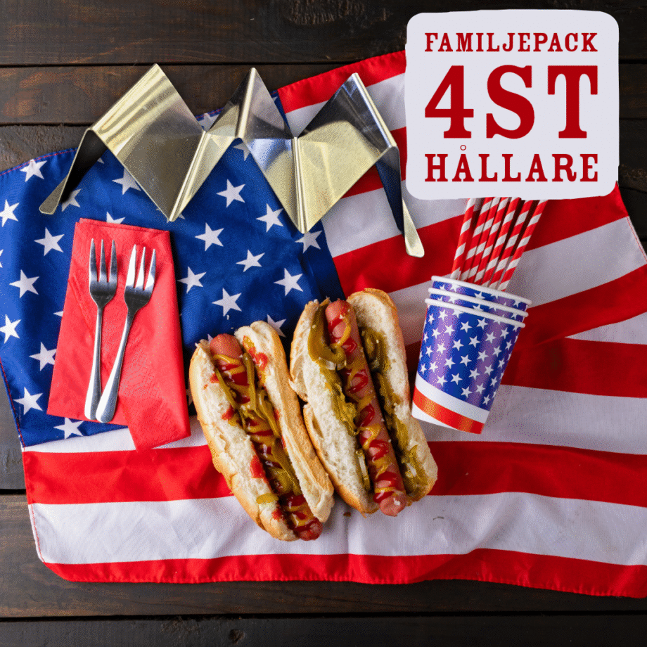 Korvställ, Familjepack korvhållare till alla! 4 hållare för korv med bröd - korvhållare - för en mer "hållbar" livsstil Detta är BBQmonsters familjepack som inkluderar fyra (4st) hållare som sammanlagt håller 8 grillade korvar med bröd. Korvställ är precis så fantastiskt som det låter - en hållare för korv med bröd - ett världsproblem är löst! Lägg till att detta korvställ / brödhållare är gjord för TVÅ korvar och du förstår att vi pratar om en seriös livräddare i den underbara världen av grillade korvar! Det är fullt tänkbart att vi är många som toppar våra korv-i-bröd-kreationer med både räksallad, picklad gurka, ketchup, senap, rostad lök och 17 andra toppingar. Det är dock lika tråkigt varje gång, bröden trillar, fyllningen faller ur, ölen blir ljummen - ja, ni förstår. Nu är räddningen här - Korvstället från BBQmonster fixar det. Köp till en eller flera dipskålar och alubrickor och dukningen är inte bara snyggare utan även mer hygienisk. Vill du köpa produkten i single-pack så hittar du produkten här hygieniskt rostfritt stål tål maskindiskning maxar korvmyset