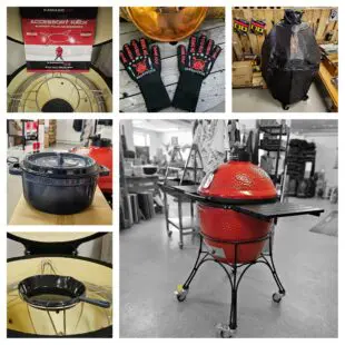 Kamado Joe Classic 1 Inklusive BBQMonsters "ersätt spisen"-paket - fullutrustad keramisk Kamado i bästa kvalitet Kamado Joe är marknadens mest innovativa företag när det kommer till att bygga in användarvänlighet i det 2000 åriga Kamado formatet. Det finns en knapp handfull av varumärken som passar in på begreppet Premiumtillverkare av Kamados, en Grön (Big green Egg), en Svart (Primo) och sen den Röda Kamado Joe. Det som kännetecknar samtliga i detta gäng är att det är stolta tillverkare med koll på kvaliteten.