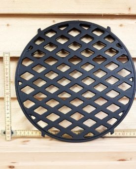Gjutjärn arkiv BBQmonster Gjutjärnsgaller för Kamado Jr Joe snyggt grillmönster på