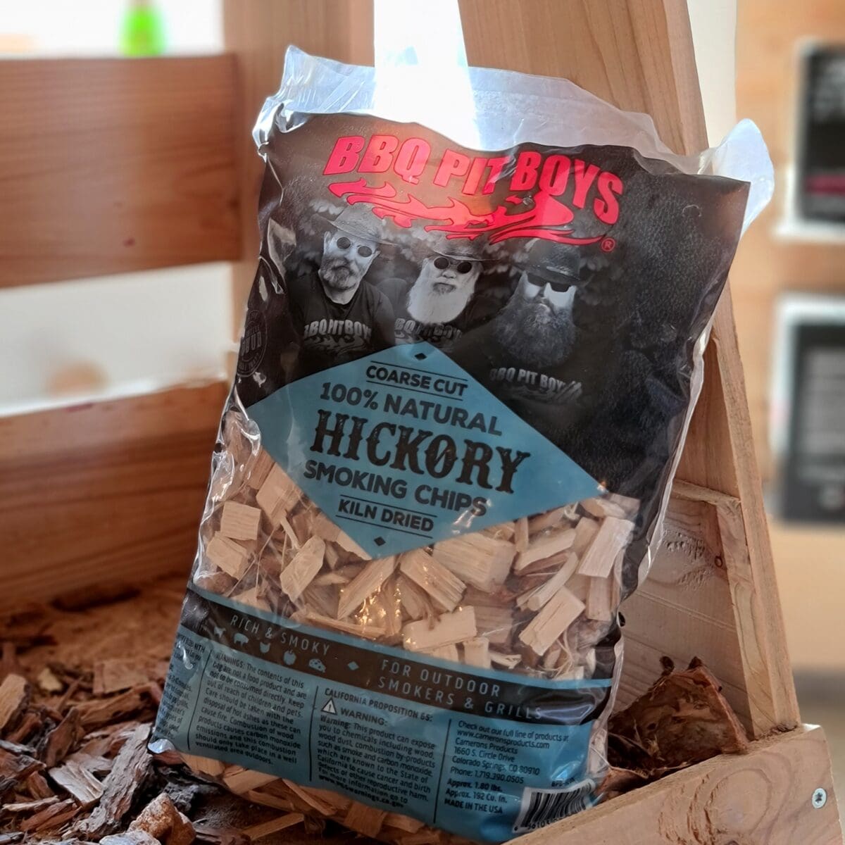 Rökspån Hickory Rökflis wood chips BBQmonster Rökspån Hickory Rökflis wood chips BBQmonster