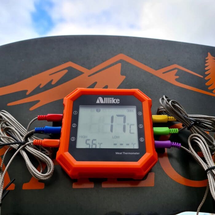 Termometer med smidig app perfekt för BBQ och Rökning, lång räckvidd, INKLUSIVE 6 givare BBQmonster Termometer med smidig app perfekt för BBQ och Rökning, lång räckvidd, INKLUSIVE 6 givare BBQmonster