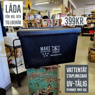 kolbox låda för grillkol förvara grillkol utomhus i denna staplingsbara vattentäta förvaringsbox